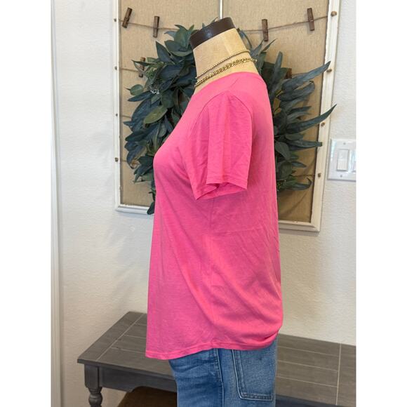 VINCE Pink S/S Crew Neck Tee T-Shirt Shirt Blouse Women size XS - Picture 3 of 6